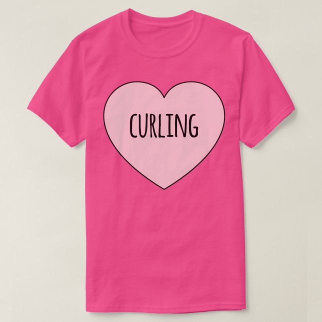 T-shirt Curling Lover I Love Curling Curling Pride (Design devant)