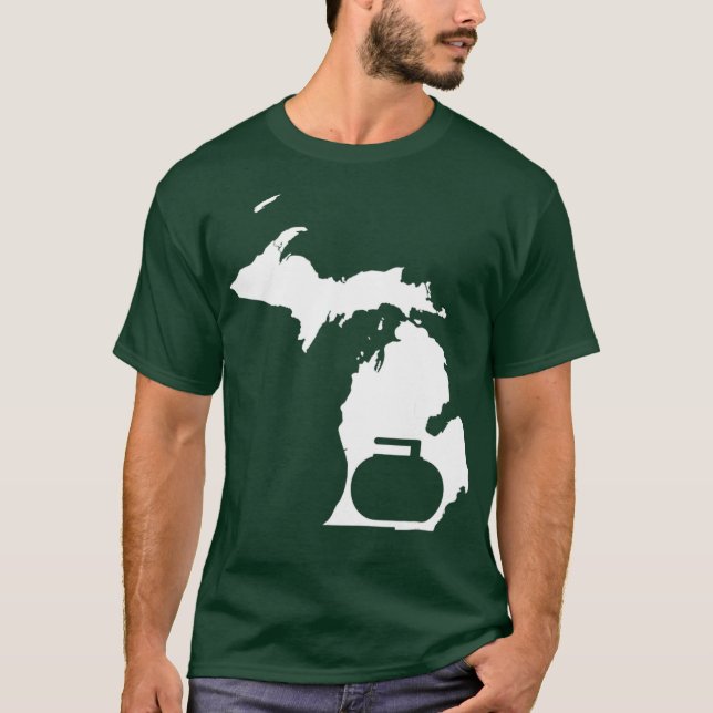 T-shirt Curling Michigan (Devant)