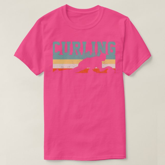 T-shirt Curling Rétro (Design devant)