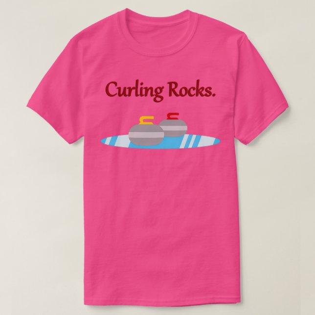 T-shirt Curling Rocks 3 (Design devant)