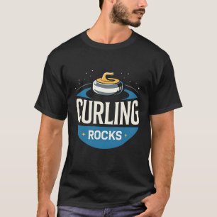 T-shirt Curling Rocks Curling Sport Champion