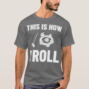 T-shirt Curling Sport Jeu Curler Joueur Pierres Broom Curl