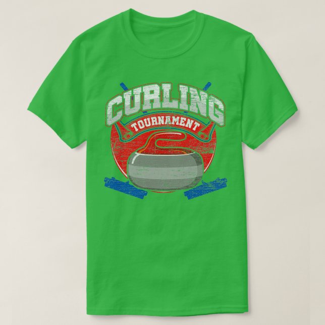 T-shirt Curling sports d'hiver 3 (Design devant)