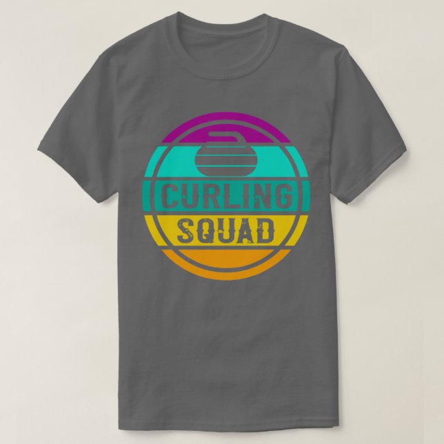T-shirt Curling Squad Vintage 1 (Design devant)