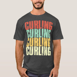 T-shirt Curling Vinatge