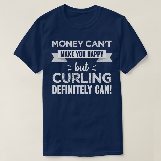 T-shirt Curling vous rend heureux Funny sport cadeau pour  (Design devant)