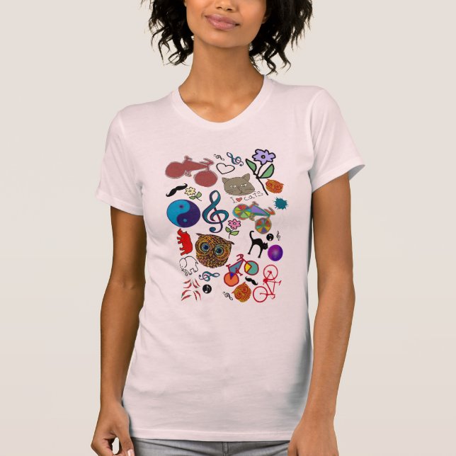 T-shirt curly color (Devant)
