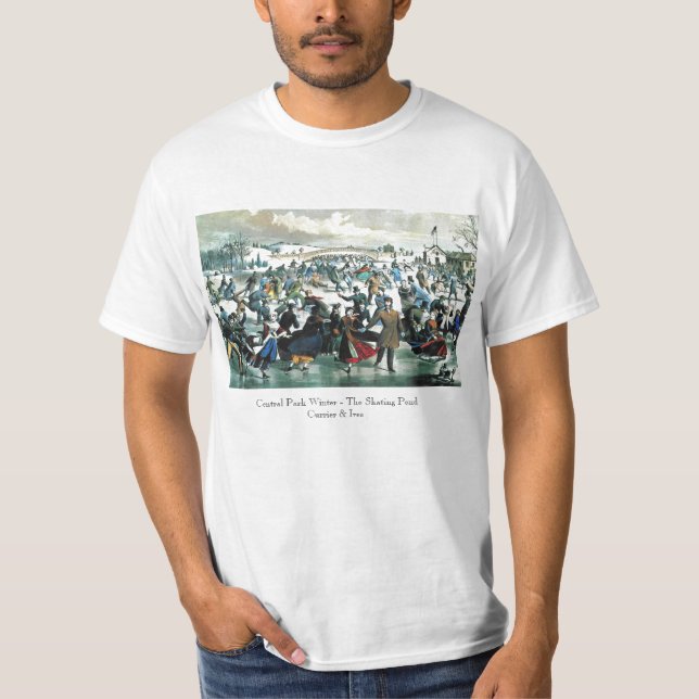 T-shirt Currier et Ives - chemise - hiver de Central Park (Devant)