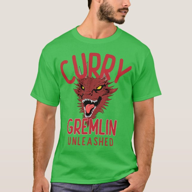 T-shirt Curry Gremlin Déchaîné Amoureux du Curry (Devant)