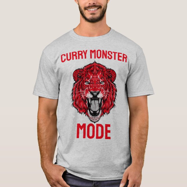 T-shirt Curry Monster Mode Amateur de Curry (Devant)