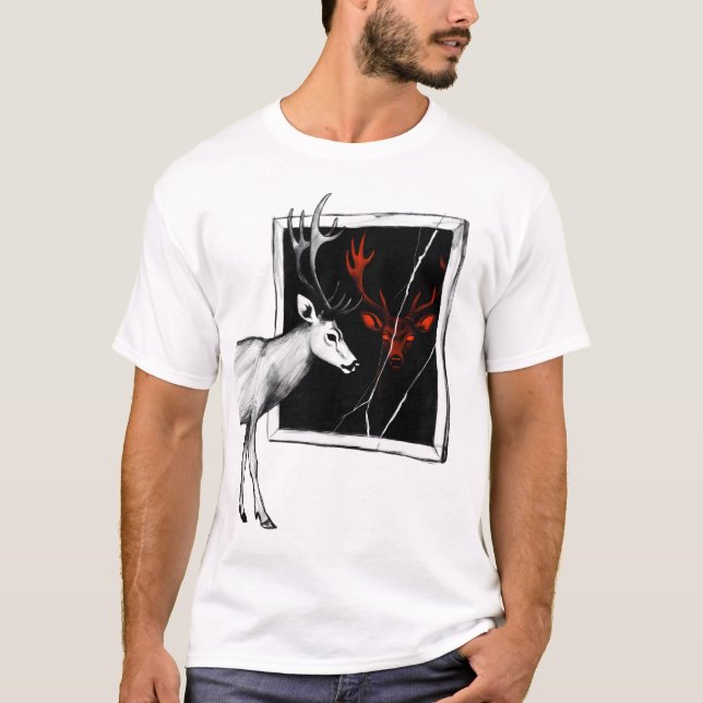 T-shirt Cursed Mirror Deer (Devant)