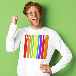 T-shirt Cursillo Colorful Texte allongé Foi chrétienne