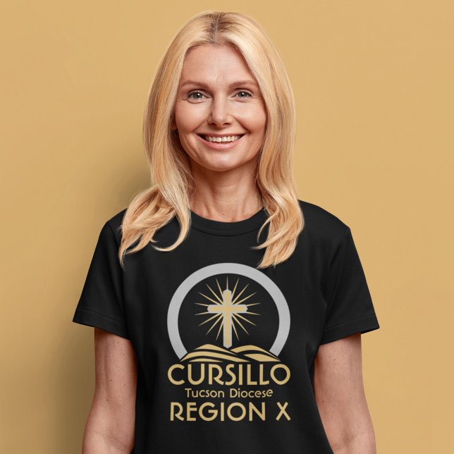 T-shirt Cursillo Radiant Cross on Hill Diocèse & Region (Créateur téléchargé)