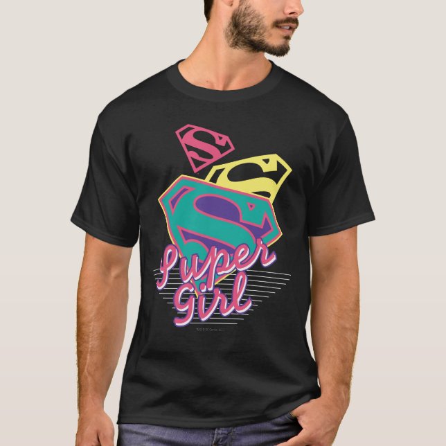 T-shirt Cursive de Supergirl (Devant)