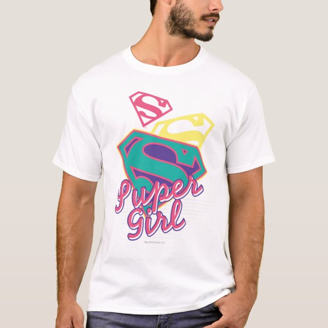 T-shirt Cursive de Supergirl (Devant)