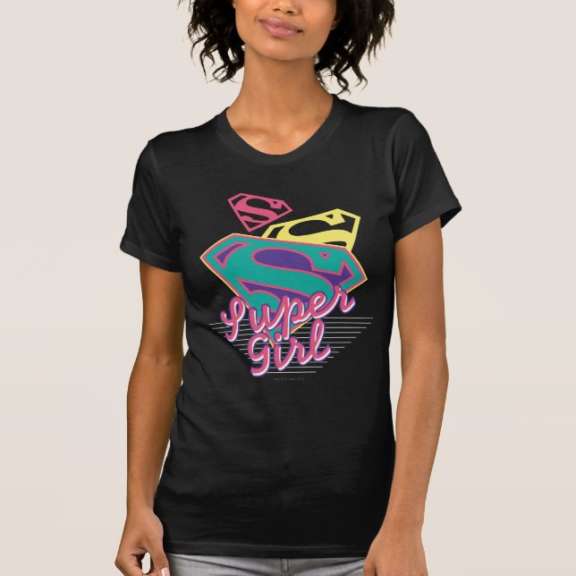 T-shirt Cursive de Supergirl (Devant)
