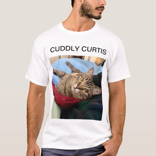 T-shirt Curtis Céleste Le Tabby Cat (Devant)