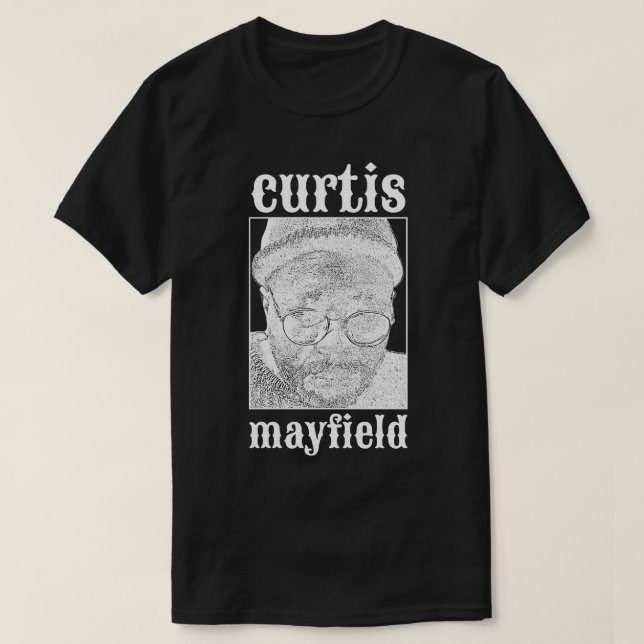 T-shirt Curtis Mayfield White (Design devant)