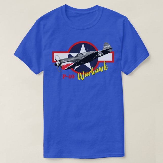 T-shirt Curtiss P40 Warhawk (Design devant)
