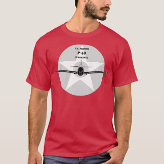 T-shirt Curtiss P40 Warhawk chasseur 2ÈME GUERRE MONDIALE