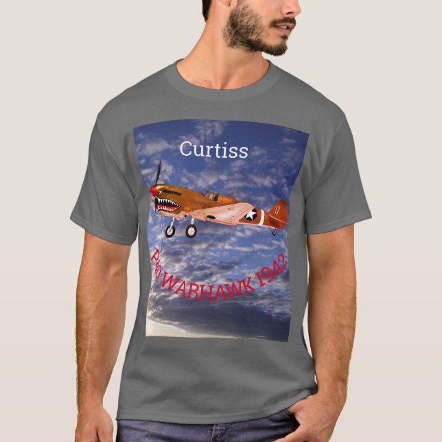 T-shirt Curtiss P-40 Warhawk (Devant)