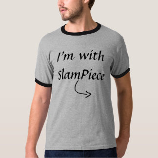 T-shirt curved_arrow, je suis avec SlamPiece