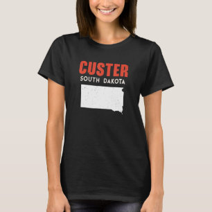 T-shirt Custer South Dakota USA State America Travel South