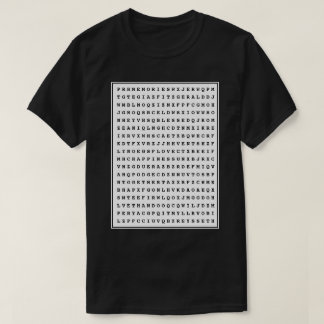T-shirt Custom 12 Word Family Word Recherche de mots Papa