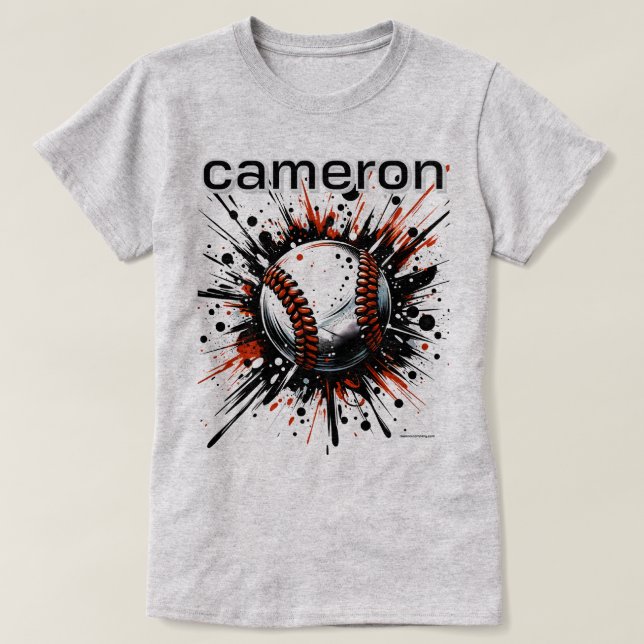 T-shirt Custom Baseball Mom Tee - Baseball Graphic Tee (Design devant)