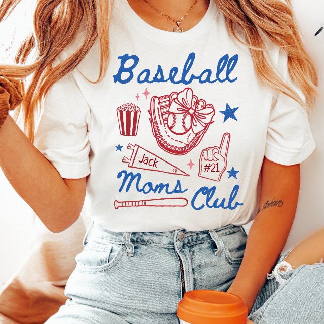 T-shirt Custom Baseball Moms Club (Créateur téléchargé)