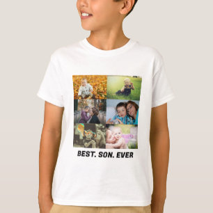 T-shirt Custom Best Son Ever 6 photo collage