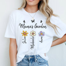 Custom Birth Flower Mug Names, Mama's Garden Gift