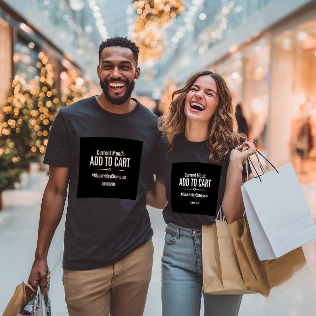 T-shirt Custom Black Friday Add to Cart Unisex (Créateur téléchargé)