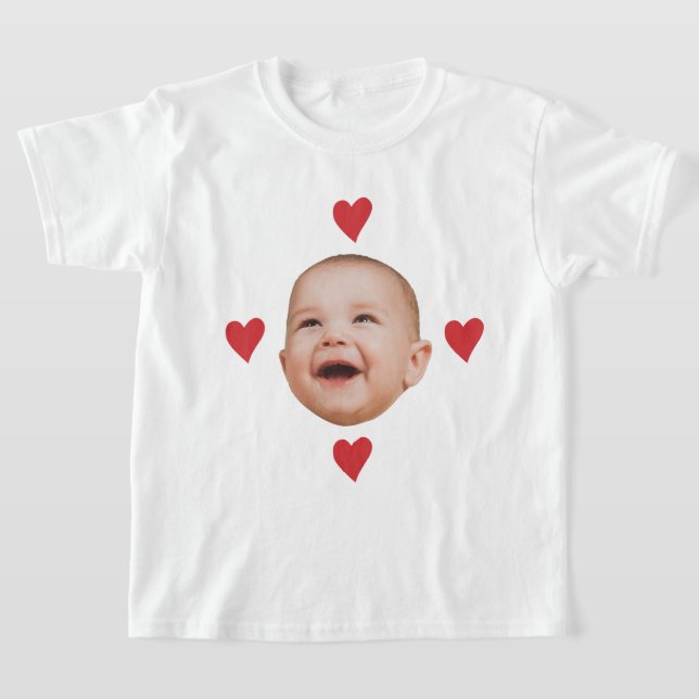 T-shirt Custom Cute Baby Face One Photo (Poser)