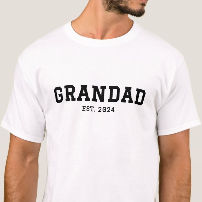 T-shirt Custom Date Black Established Grandad (Créateur téléchargé)