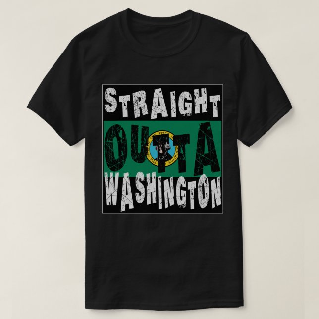 T-shirt CUSTOM Droit Devant Washington meme Tee Tee (Design devant)