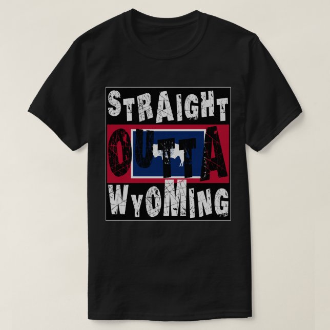 T-shirt CUSTOM Droit Devant Wyoming Mème Tee Tee (Design devant)