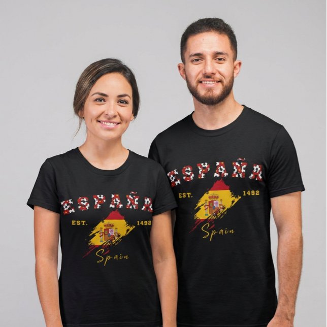 T-shirt Custom Espagne Fierté Drapeau Espagnol Espagne  (Créateur téléchargé)