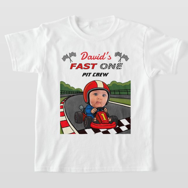 T-shirt Custom Fast One Pit Crew Kids (Poser)