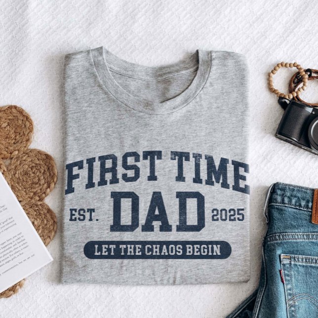 T-shirt Custom First Time Papa Funny New Papa Fête des pèr (Créateur téléchargé)