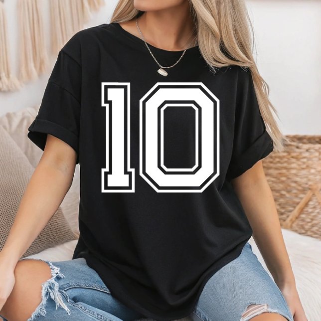 T-shirt Custom Football Mascot Custom School Team Number (Créateur téléchargé)