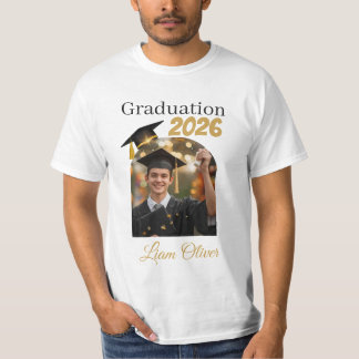 T-shirt Custom Graduation Photo Shirt Class of 2026