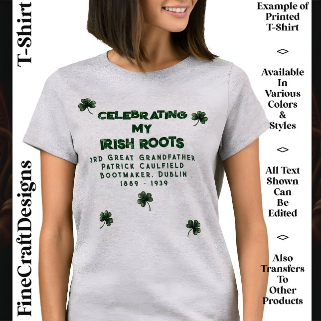 T-shirt Custom, Irish DNA, Ancêtres, St Patrick’s Day 09 (Créateur téléchargé)