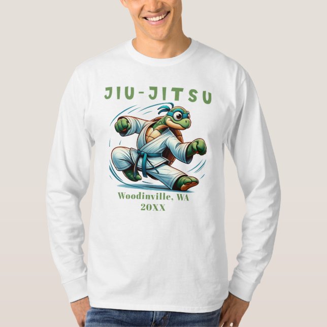 T-shirt Custom Jiu-Jitsu Martial Arts Lieu Nom Date (Devant)