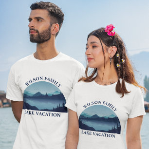 T-shirt Custom Lake House Famille Réunion Vacances d'été