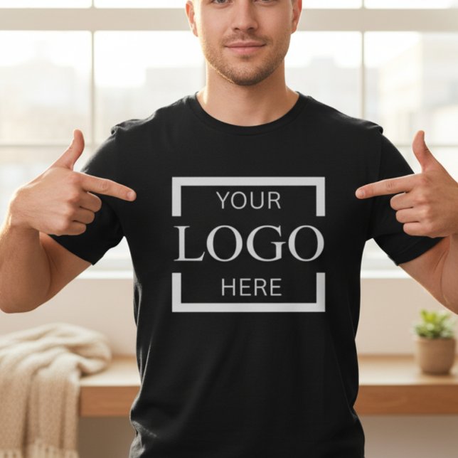 T-shirt Custom Logo | Add Your Own Business Brand  (Custom Logo Template - Add Your Own Brand Design)