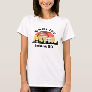 T-shirt Custom London Vacation Sunset Femmes