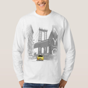 T-shirt Custom Modern New York City Nyc Taxi jaune