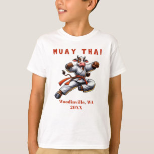 T-shirt Custom Muay Thai Martial Arts Lieu Nom