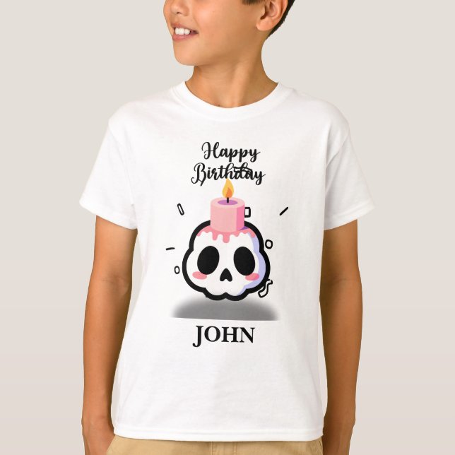 T-shirt Custom Name Birthday (Devant)